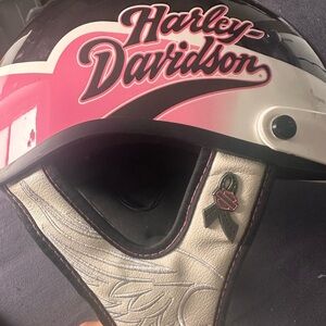 Harley-Davidson Pink and Black Riding Helmet